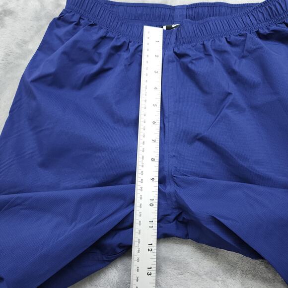 Nike Pants Womens XS Blue Yellow Pull On Drawstring Zip Hem Nylon Running Gym - Picture 11 of 14